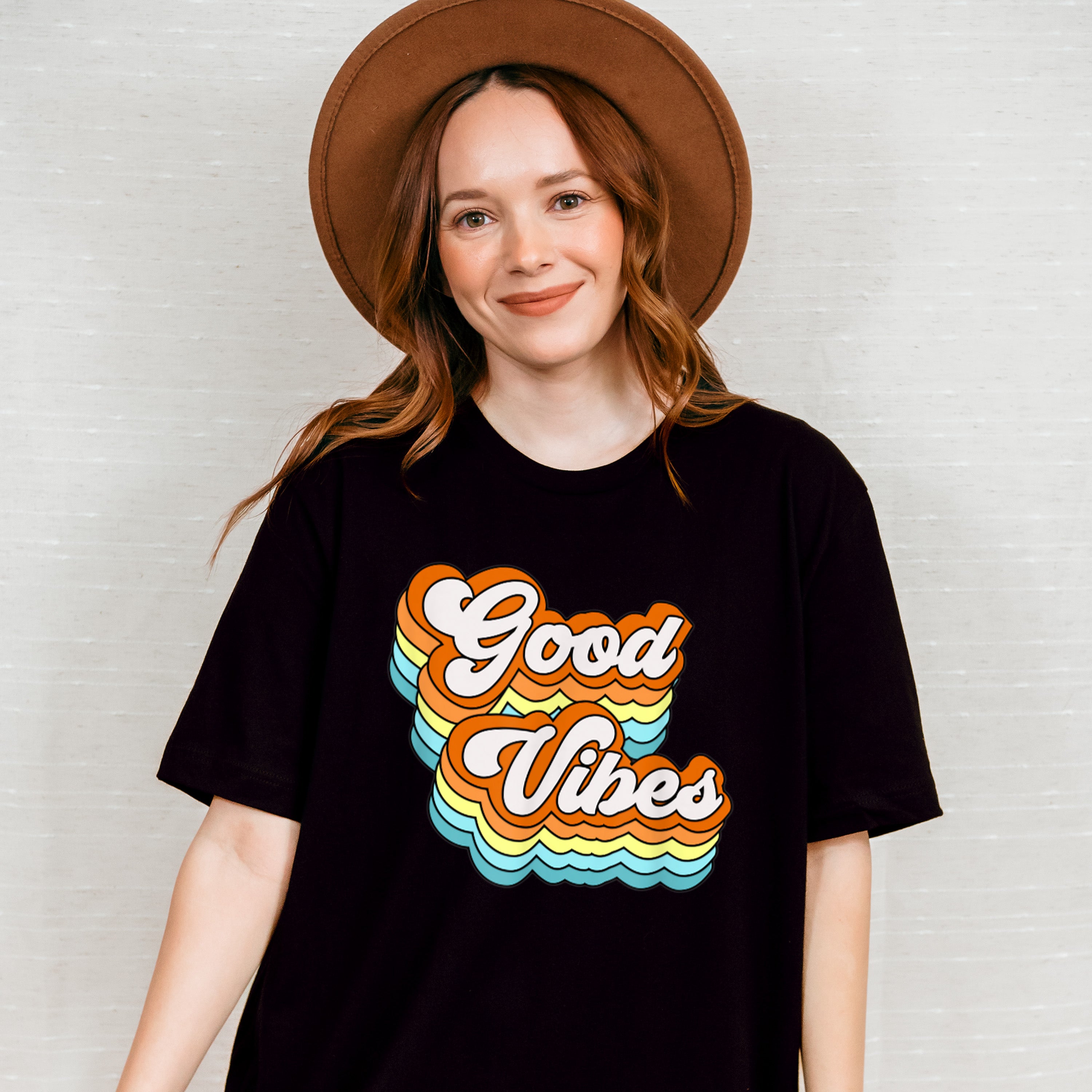 Good Vibes Colorful Design - Good Vibes Unisex Crewneck T-Shirt Sweatshirt Hoodie