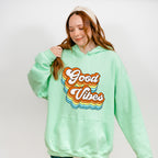 Good Vibes Colorful Design - Good Vibes Unisex Crewneck T-Shirt Sweatshirt Hoodie