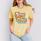 Good Vibes Colorful Design - Good Vibes Unisex Crewneck T-Shirt Sweatshirt Hoodie
