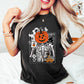 Pumpkin Head Skeleton - Halloween Unisex Crewneck T-Shirt Sweatshirt Hoodie