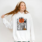 Pumpkin Head Skeleton - Halloween Unisex Crewneck T-Shirt Sweatshirt Hoodie