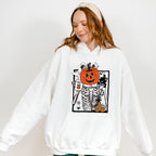 Pumpkin Head Skeleton - Halloween Unisex Crewneck T-Shirt Sweatshirt Hoodie