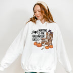 Waiting For Halloween Like Skeleton - Halloween Unisex Crewneck T-Shirt Sweatshirt Hoodie