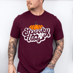 Spooky Vibes Pumpkin - Halloween Unisex Crewneck T-Shirt Sweatshirt Hoodie