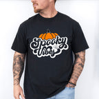 Spooky Vibes Pumpkin - Halloween Unisex Crewneck T-Shirt Sweatshirt Hoodie