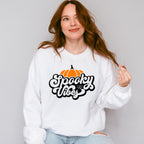 Spooky Vibes Pumpkin - Halloween Unisex Crewneck T-Shirt Sweatshirt Hoodie