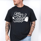 Hey Boo Design - Halloween Unisex Crewneck T-Shirt Sweatshirt Hoodie