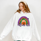 Halloween Vibes Pumpkin Rainbow - Halloween Unisex Crewneck T-Shirt Sweatshirt Hoodie