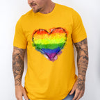 LGBTQ+ Heart - LGBTQ+ Unisex Crewneck T-Shirt Sweatshirt Hoodie