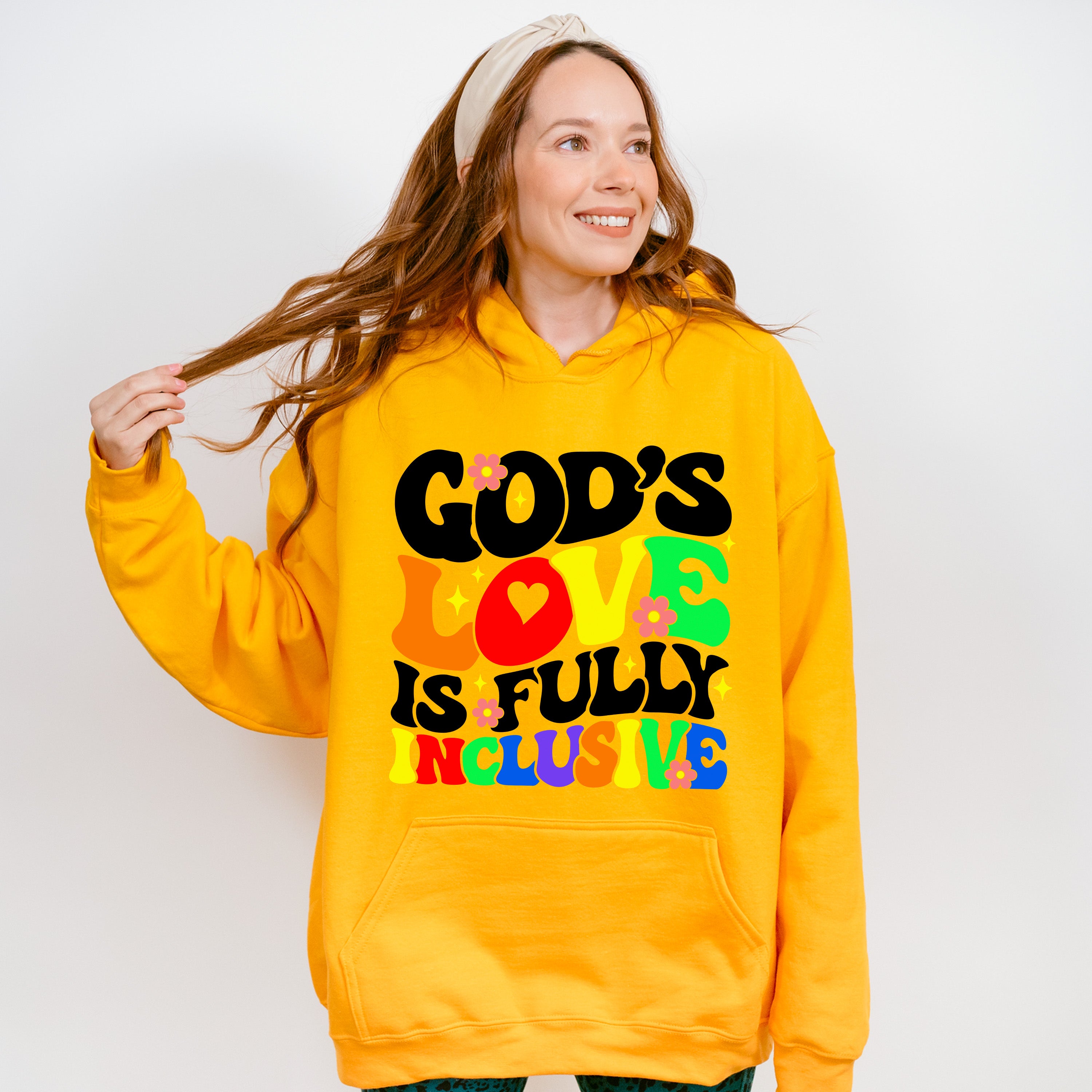 God's Love Is Fully Inclusive - LGBTQ+ Unisex Crewneck T-Shirt Sweatshirt Hoodie