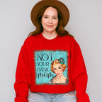 Not Your Basic Mom Vintage Design - Mom Unisex Crewneck T-Shirt Sweatshirt Hoodie