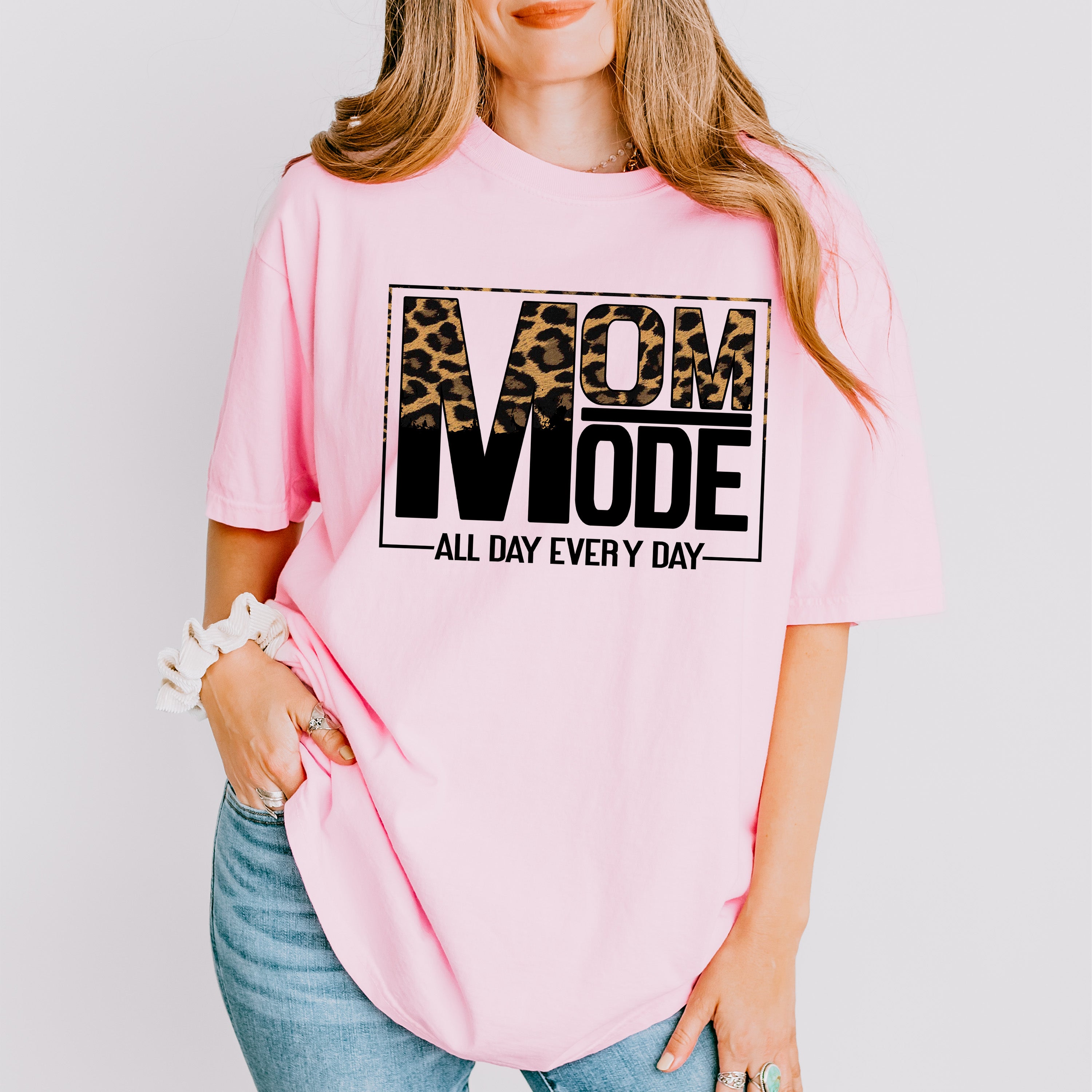 Mom Mode All Day Everyday - Mom Unisex Crewneck T-Shirt Sweatshirt Hoodie