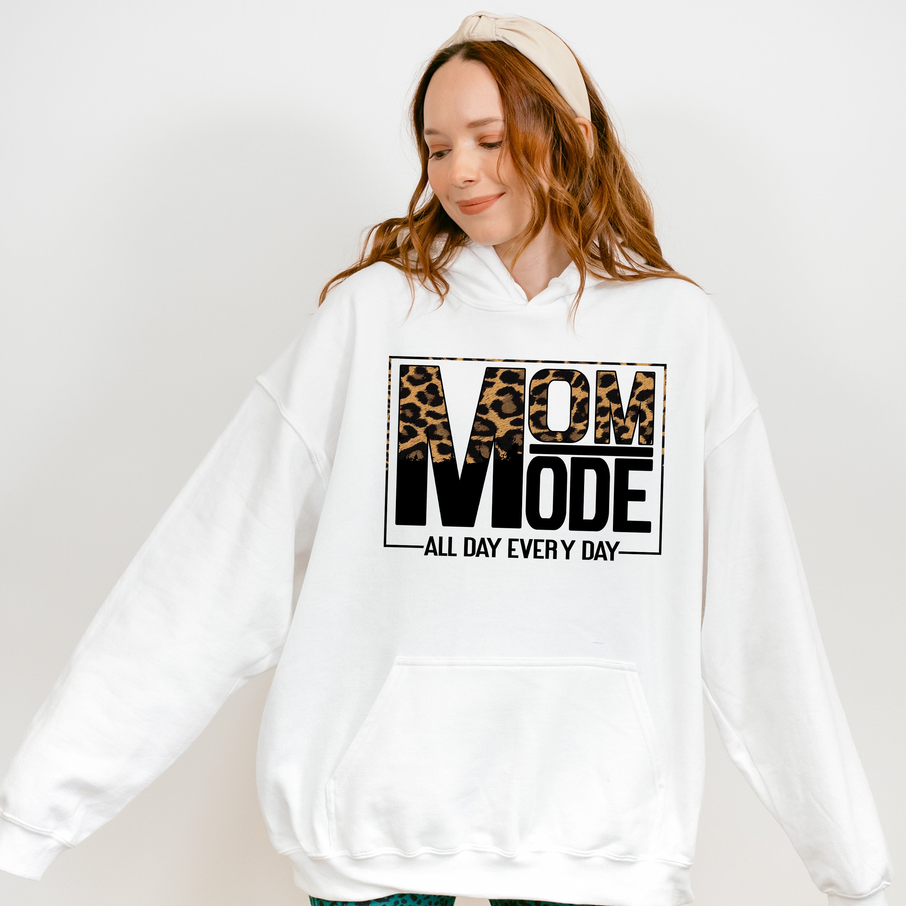 Mom Mode All Day Everyday - Mom Unisex Crewneck T-Shirt Sweatshirt Hoodie