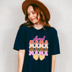 Loved Mama Colorful Design - Mom Unisex Crewneck T-Shirt Sweatshirt Hoodie