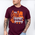 My First Thanksgiving - Thanksgiving Unisex Crewneck T-Shirt Sweatshirt Hoodie