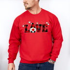 Love Gnome Red Plaid - Valentine's Day Unisex Crewneck T-Shirt Sweatshirt Hoodie