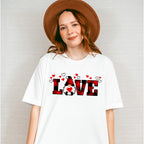 Love Gnome Red Plaid - Valentine's Day Unisex Crewneck T-Shirt Sweatshirt Hoodie