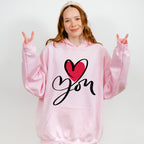 Love You Cursive Design - Valentine's Day Unisex Crewneck T-Shirt Sweatshirt Hoodie