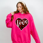 Love Black And Red Heart - Valentine's Day Unisex Crewneck T-Shirt Sweatshirt Hoodie
