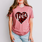 Love Black And Red Heart - Valentine's Day Unisex Crewneck T-Shirt Sweatshirt Hoodie