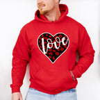 Love Black And Red Heart - Valentine's Day Unisex Crewneck T-Shirt Sweatshirt Hoodie