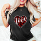 Love Black And Red Heart - Valentine's Day Unisex Crewneck T-Shirt Sweatshirt Hoodie