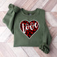 Love Black And Red Heart - Valentine's Day Unisex Crewneck T-Shirt Sweatshirt Hoodie