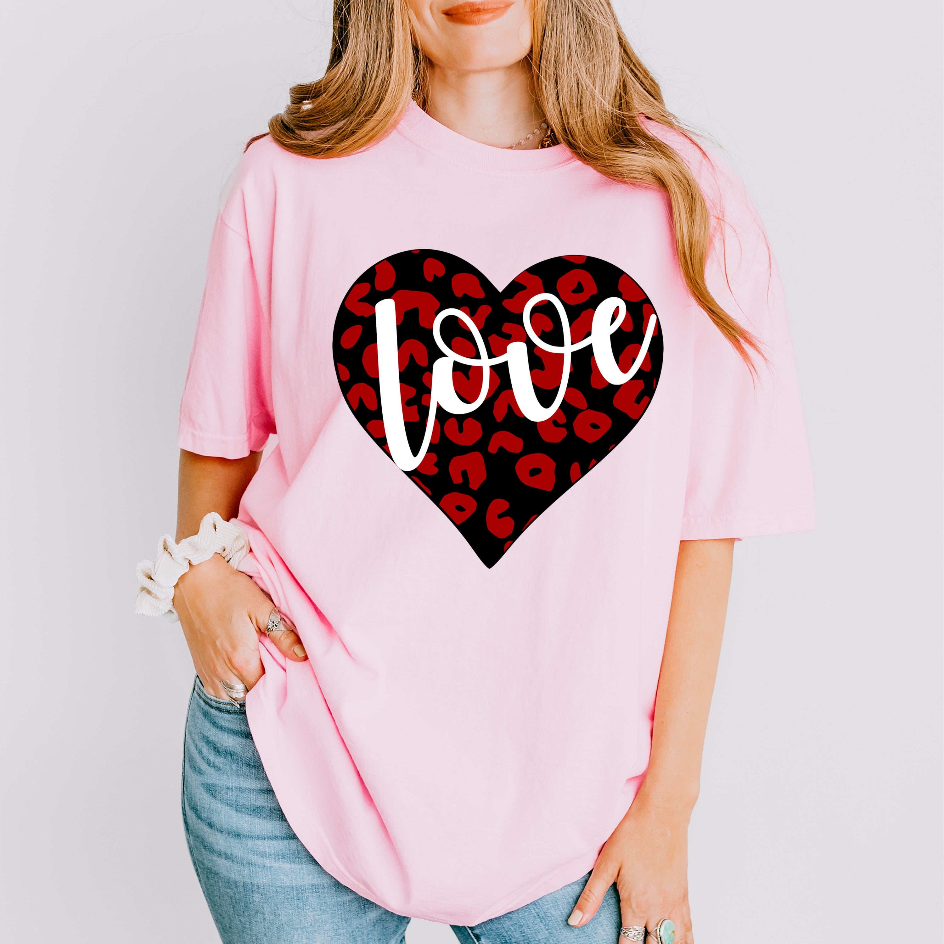 Love Black And Red Heart - Valentine&#39;s Day Unisex Crewneck T-Shirt Sweatshirt Hoodie