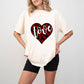 Love Black And Red Heart - Valentine's Day Unisex Crewneck T-Shirt Sweatshirt Hoodie