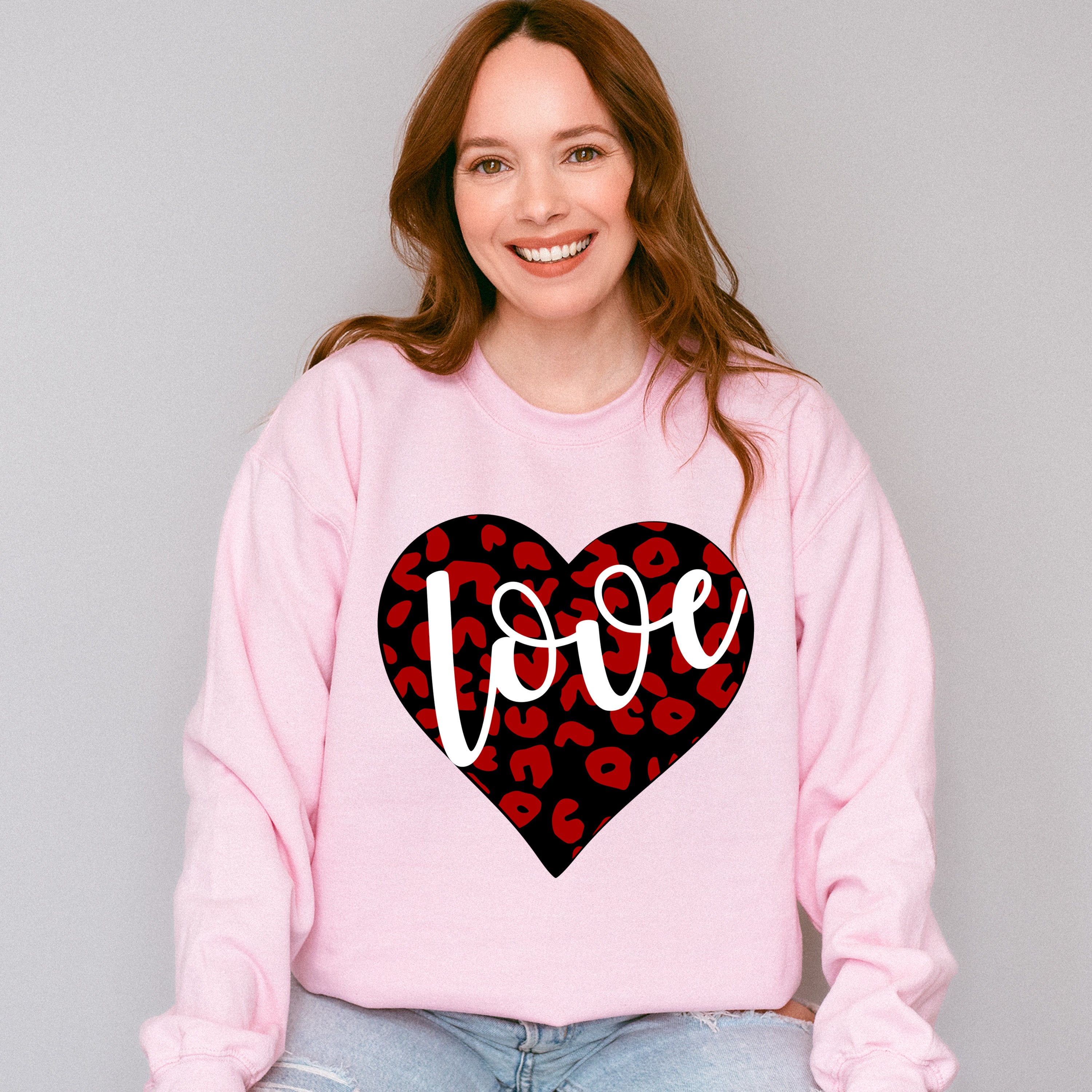 Love Black And Red Heart - Valentine&#39;s Day Unisex Crewneck T-Shirt Sweatshirt Hoodie