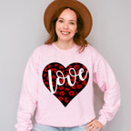 Love Black And Red Heart - Valentine's Day Unisex Crewneck T-Shirt Sweatshirt Hoodie