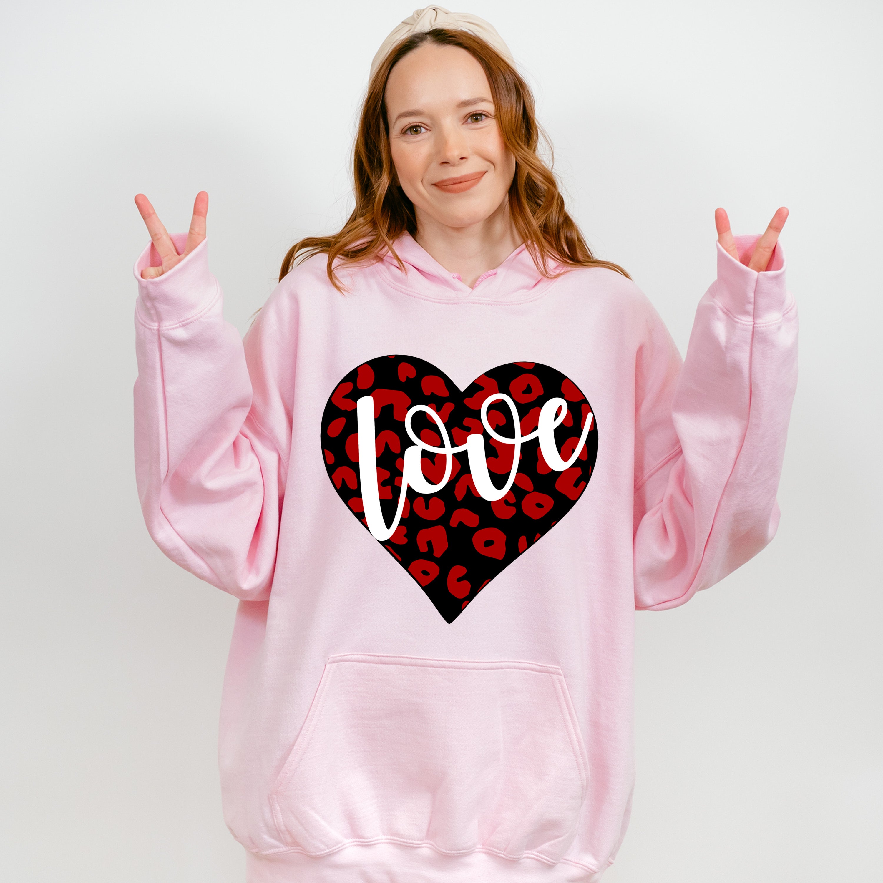 Love Black And Red Heart - Valentine&#39;s Day Unisex Crewneck T-Shirt Sweatshirt Hoodie