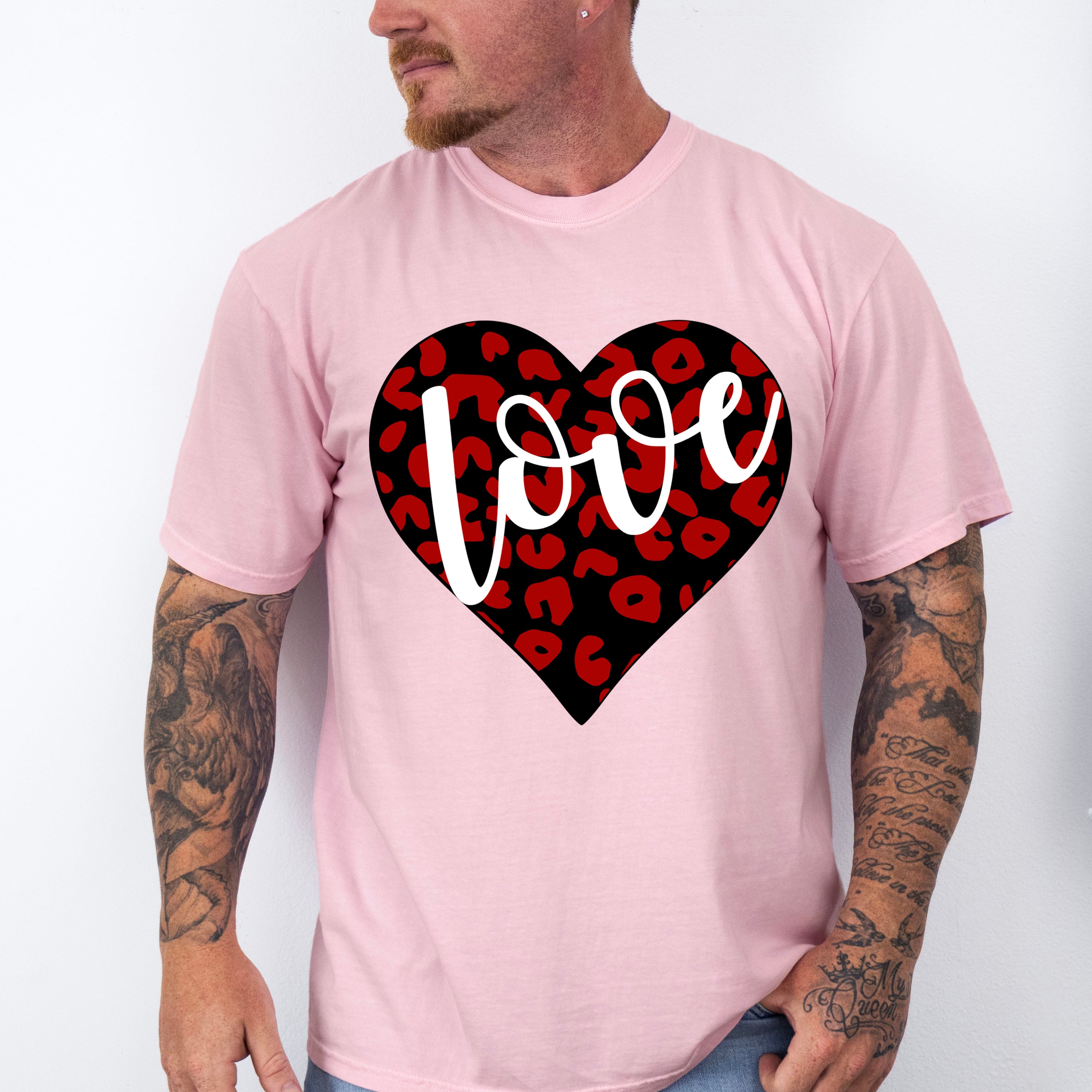 Love Black And Red Heart - Valentine&#39;s Day Unisex Crewneck T-Shirt Sweatshirt Hoodie