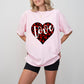 Love Black And Red Heart - Valentine's Day Unisex Crewneck T-Shirt Sweatshirt Hoodie