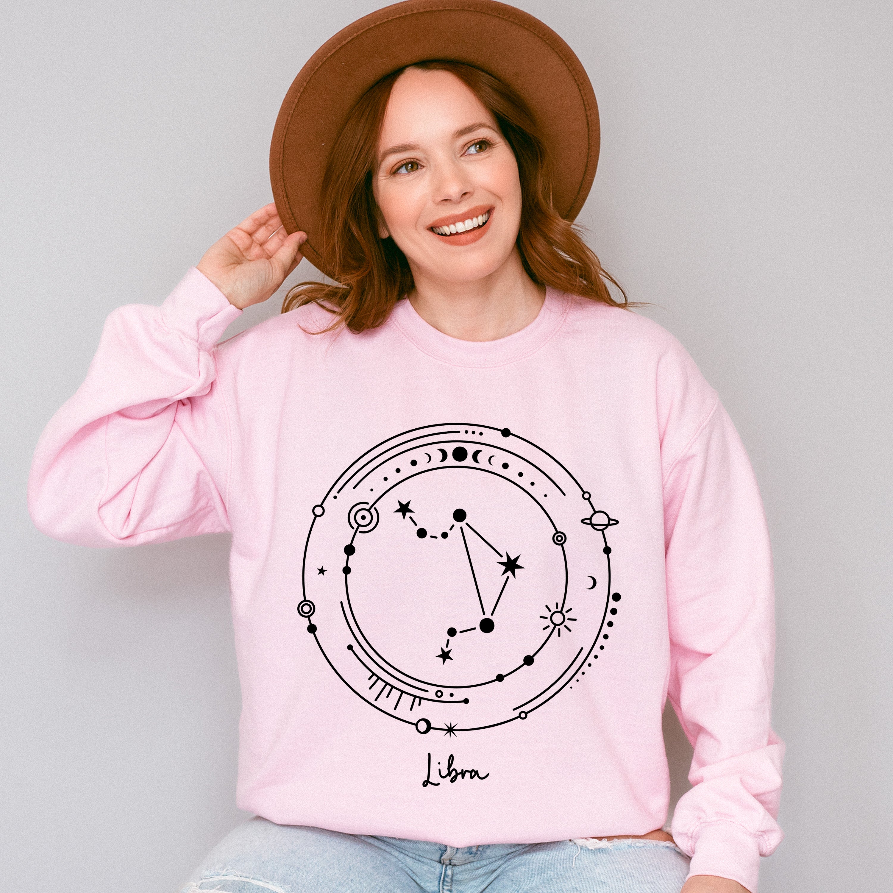 Libra Constellation Design - Zodiac Unisex Crewneck T-Shirt Sweatshirt Hoodie