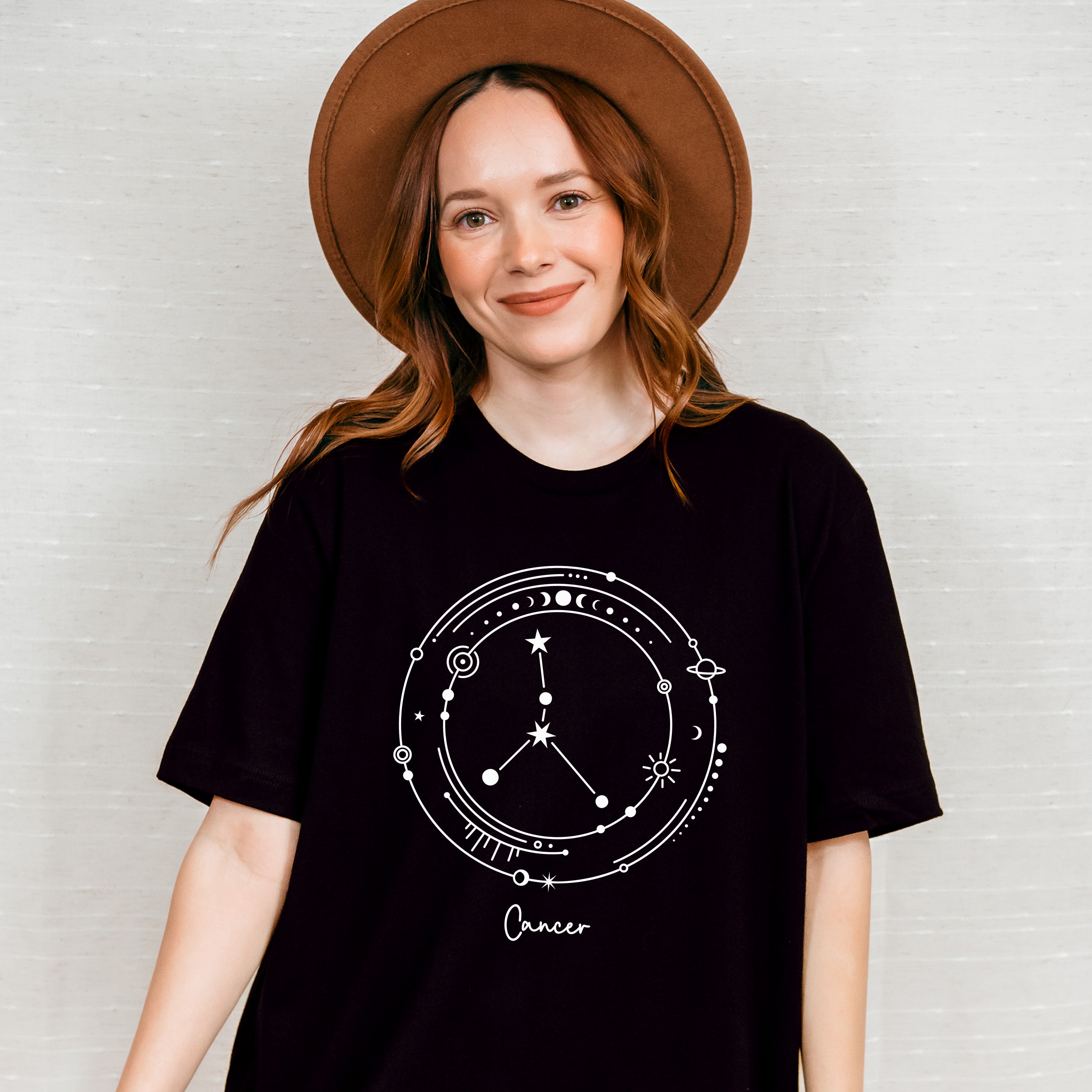 Cancer Constellation Design - Zodiac Unisex Crewneck T-Shirt Sweatshirt Hoodie