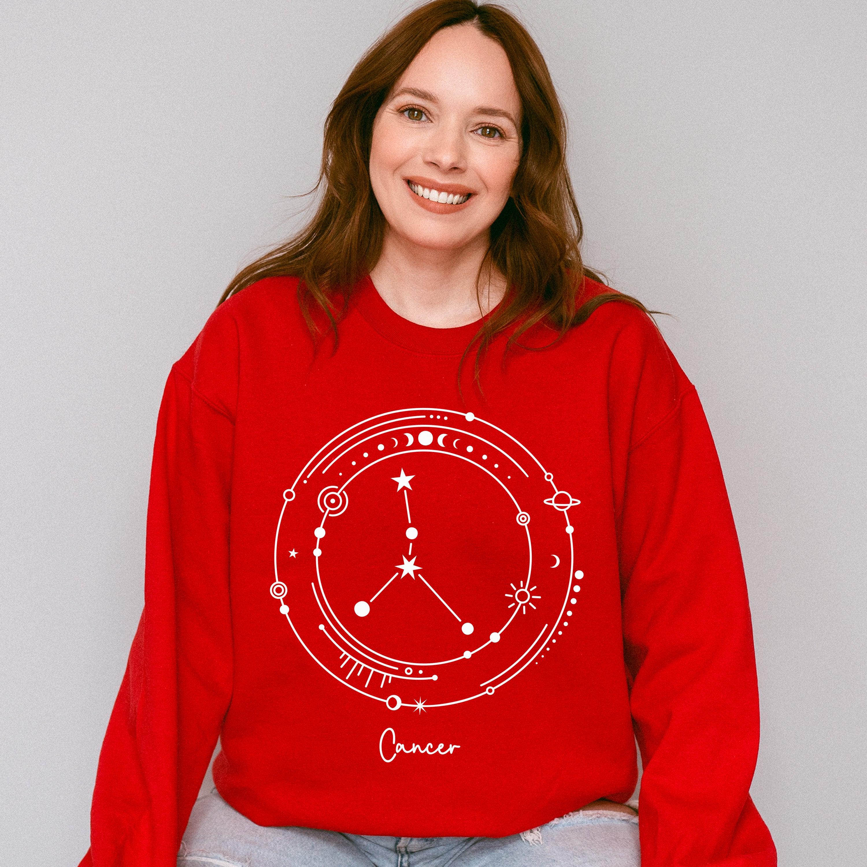 Cancer Constellation Design - Zodiac Unisex Crewneck T-Shirt Sweatshirt Hoodie
