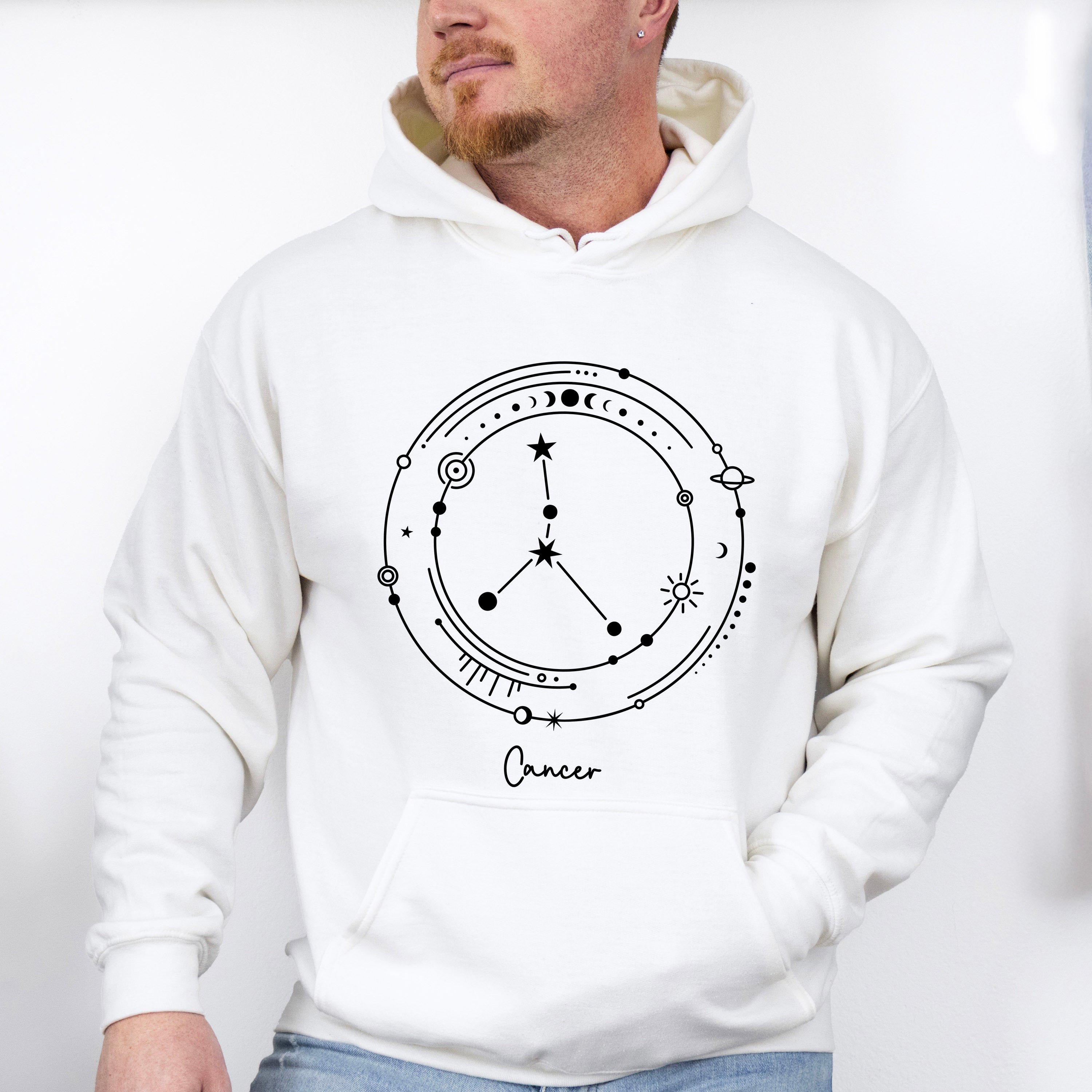 Cancer Constellation Design - Zodiac Unisex Crewneck T-Shirt Sweatshirt Hoodie