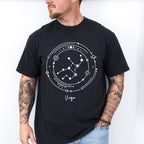 Virgo Constellation Design - Zodiac Unisex Crewneck T-Shirt Sweatshirt Hoodie