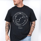Scorpio Constellation Design - Zodiac Unisex Crewneck T-Shirt Sweatshirt Hoodie