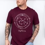 Sagittarius Constellation Design - Zodiac Unisex Crewneck T-Shirt Sweatshirt Hoodie