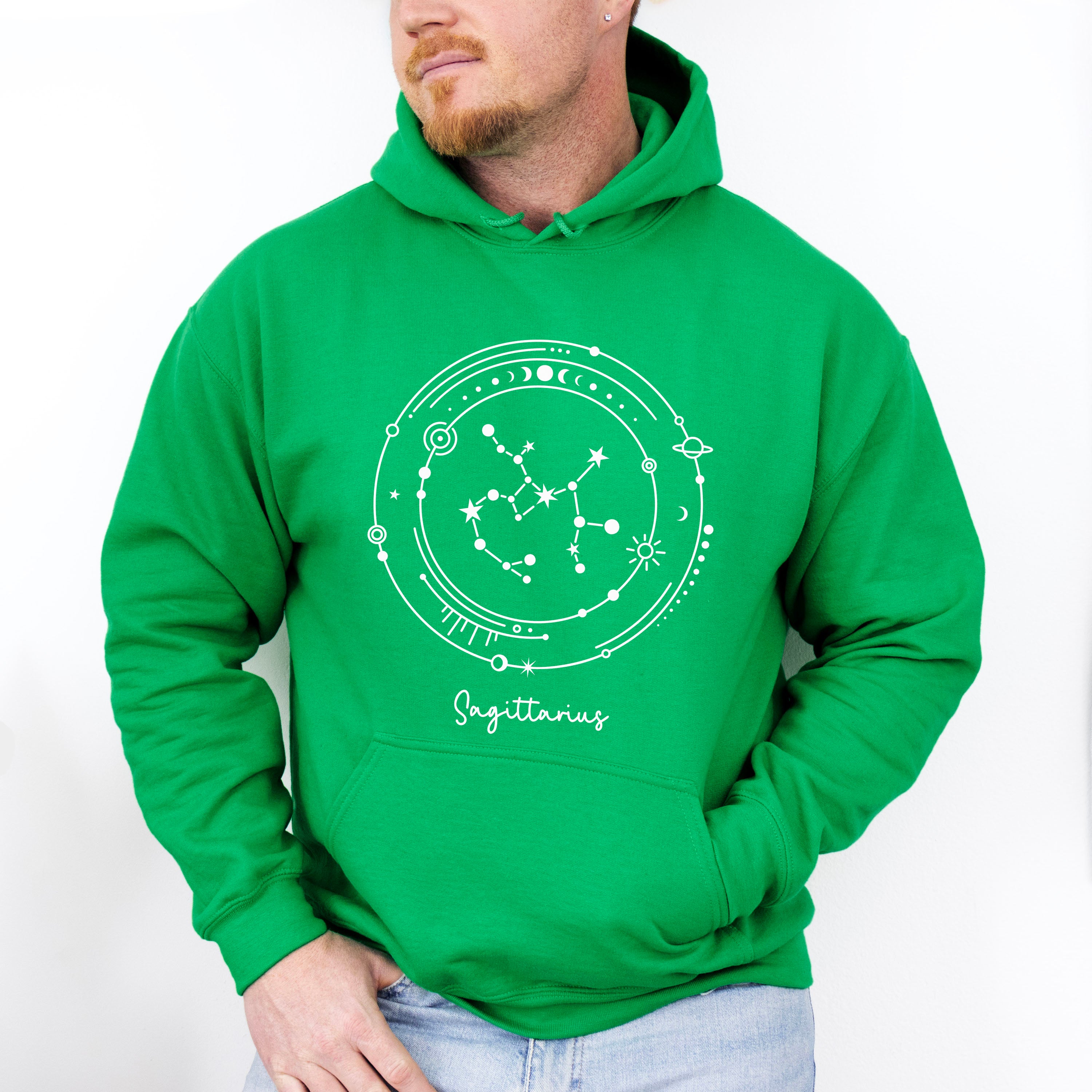 Sagittarius Constellation Design - Zodiac Unisex Crewneck T-Shirt Sweatshirt Hoodie