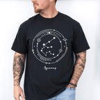 Aquarius Constellation Design - Zodiac Unisex Crewneck T-Shirt Sweatshirt Hoodie