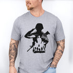 Soldier Dark Design - Military Unisex Crewneck T-Shirt Sweatshirt Hoodie