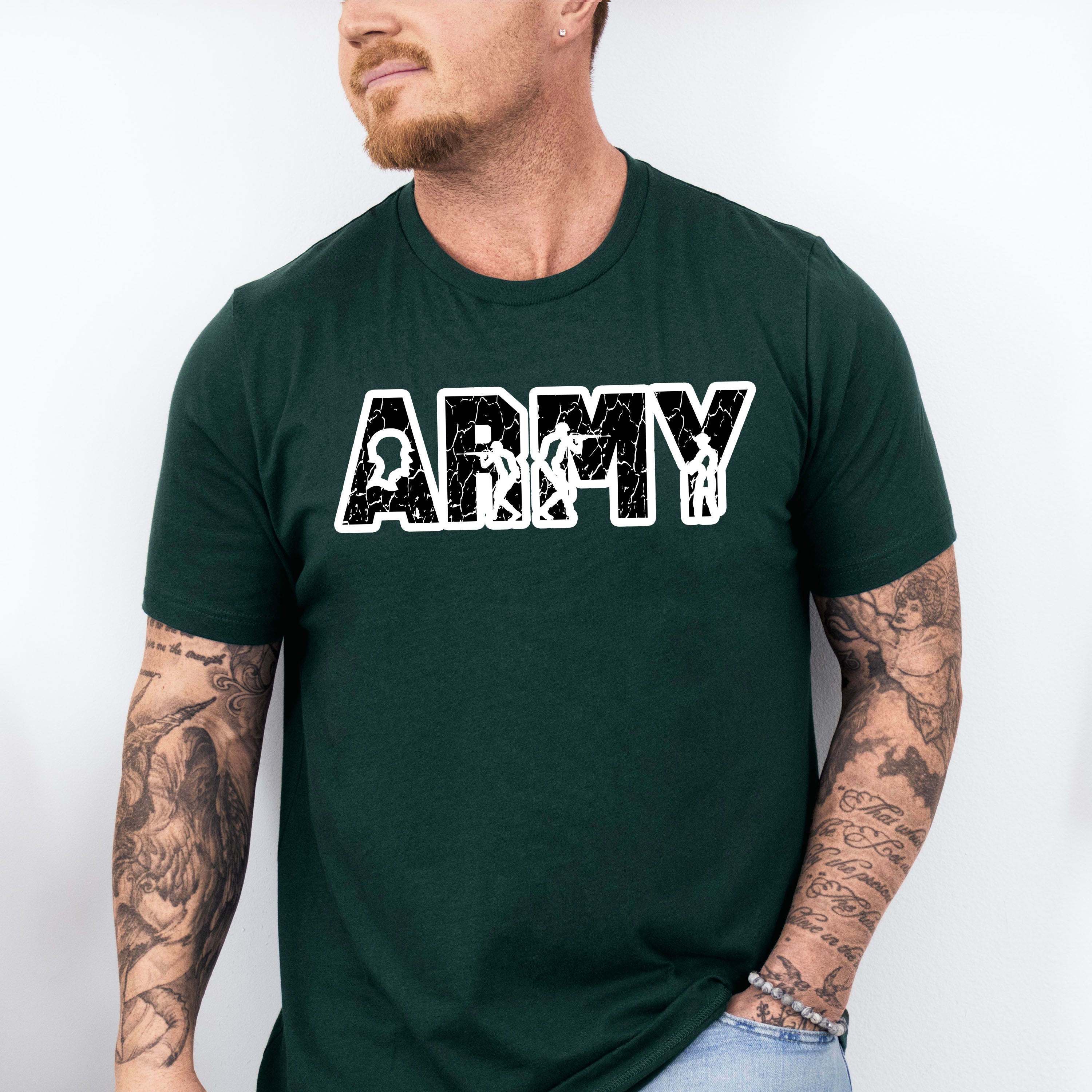 Army Dark Design - Military Unisex Crewneck T-Shirt Sweatshirt Hoodie