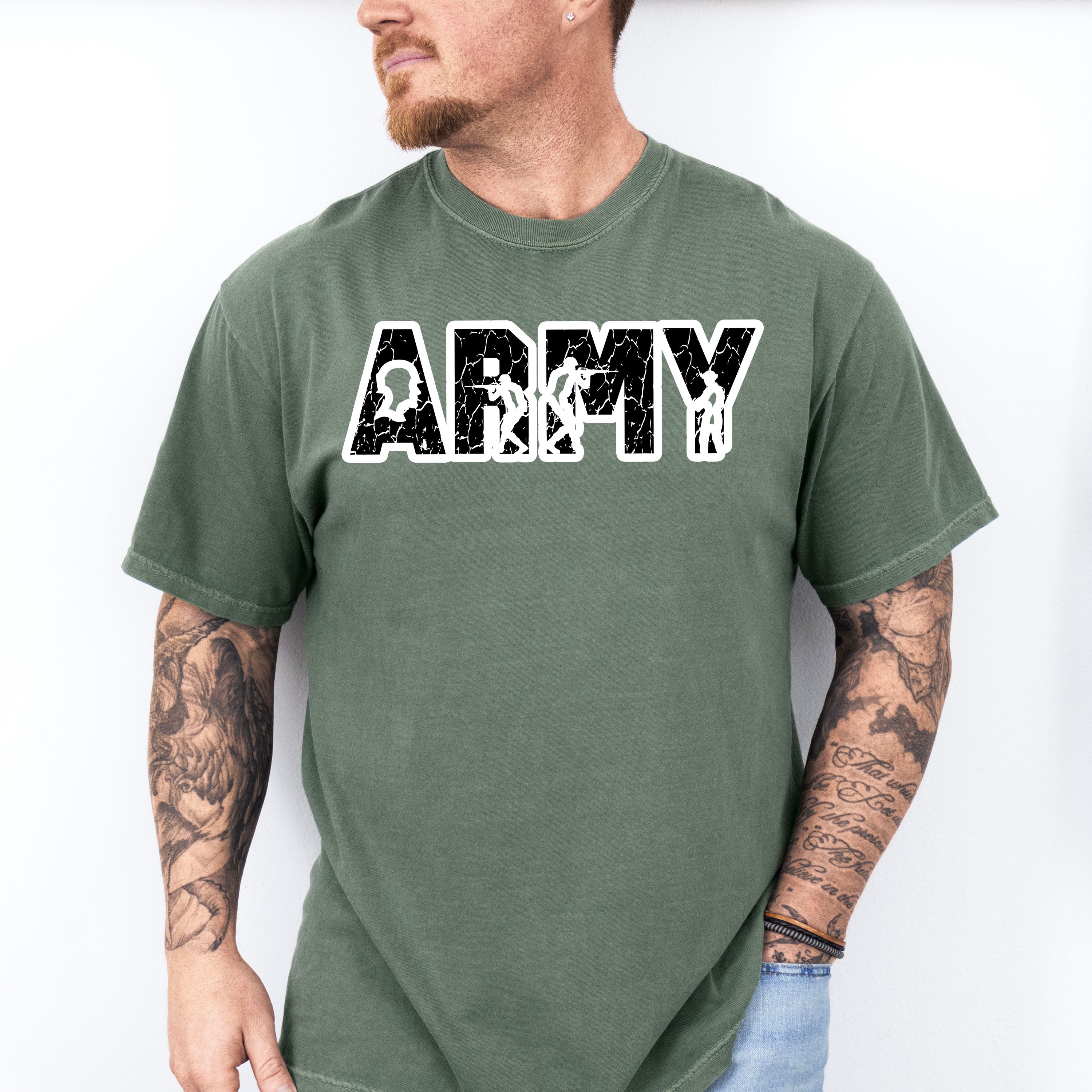 Army Dark Design - Military Unisex Crewneck T-Shirt Sweatshirt Hoodie