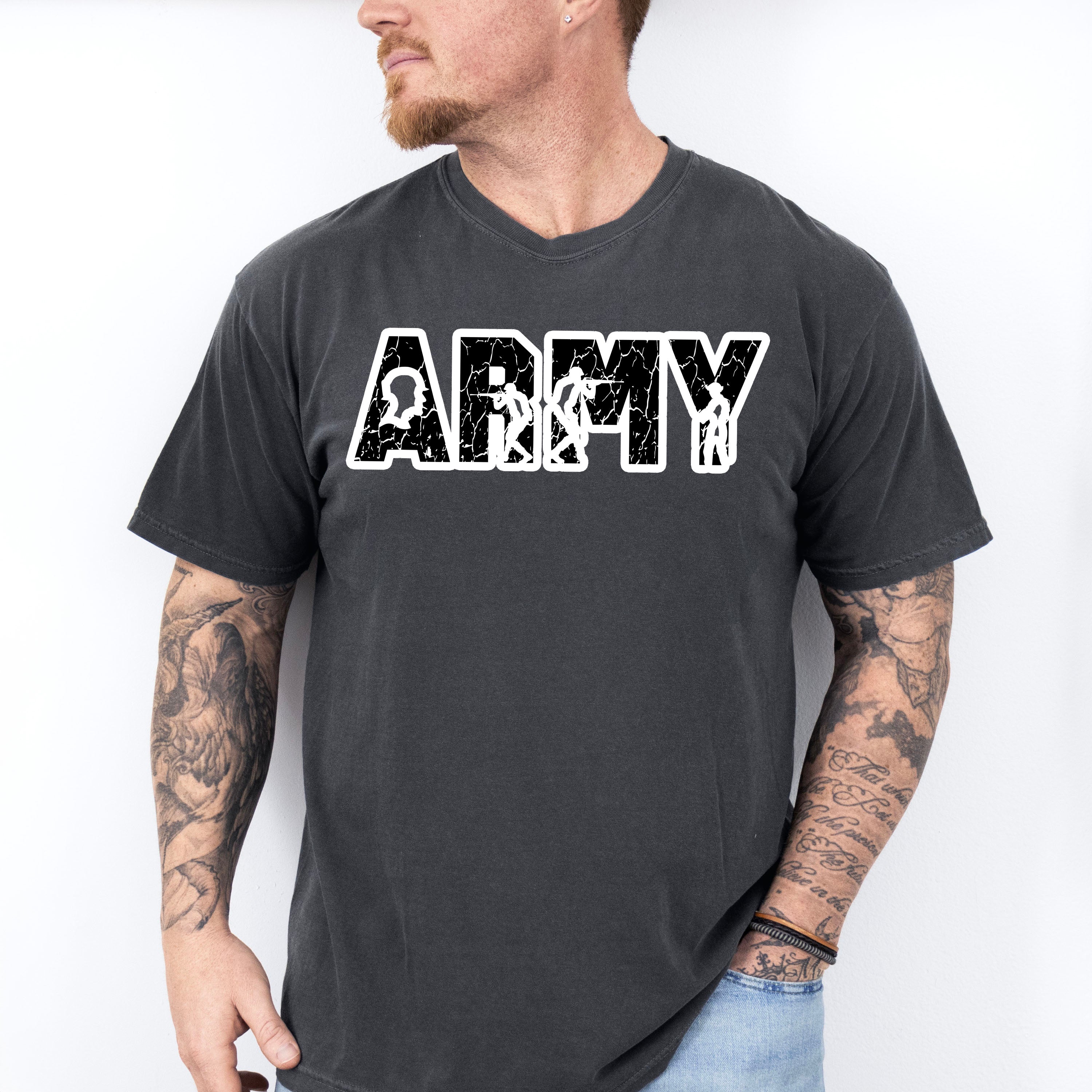 Army Dark Design - Military Unisex Crewneck T-Shirt Sweatshirt Hoodie