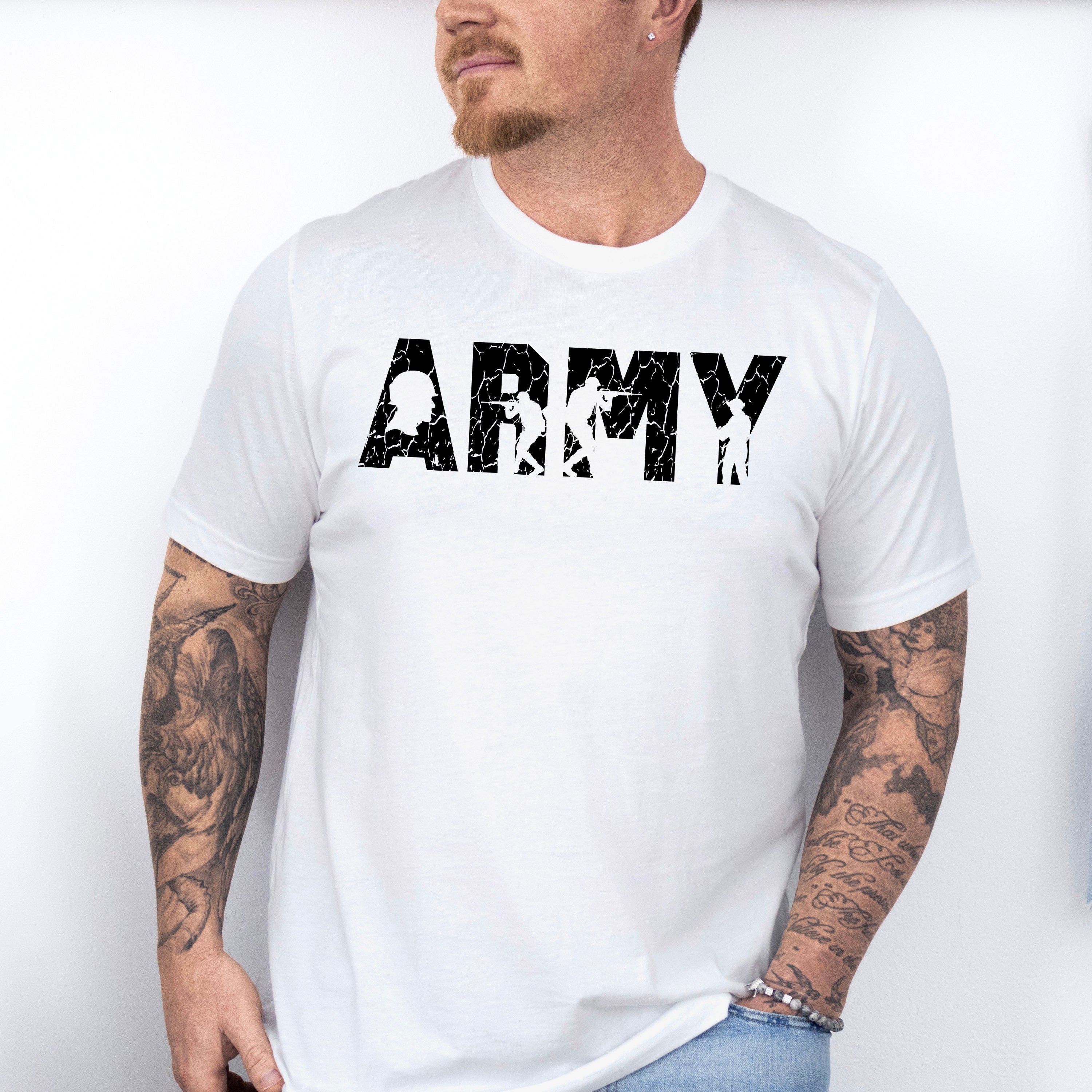 Army Dark Design - Military Unisex Crewneck T-Shirt Sweatshirt Hoodie