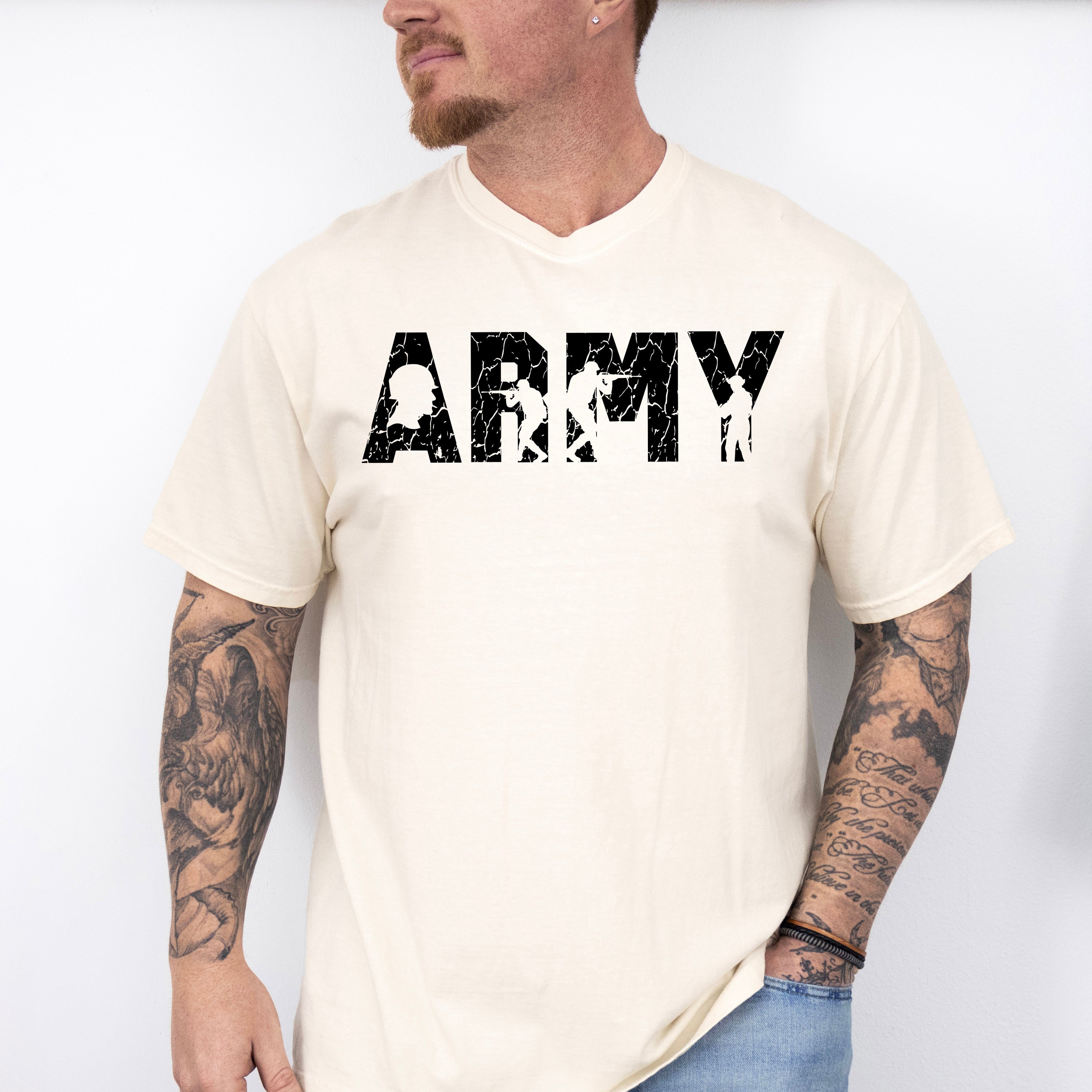 Army Dark Design - Military Unisex Crewneck T-Shirt Sweatshirt Hoodie