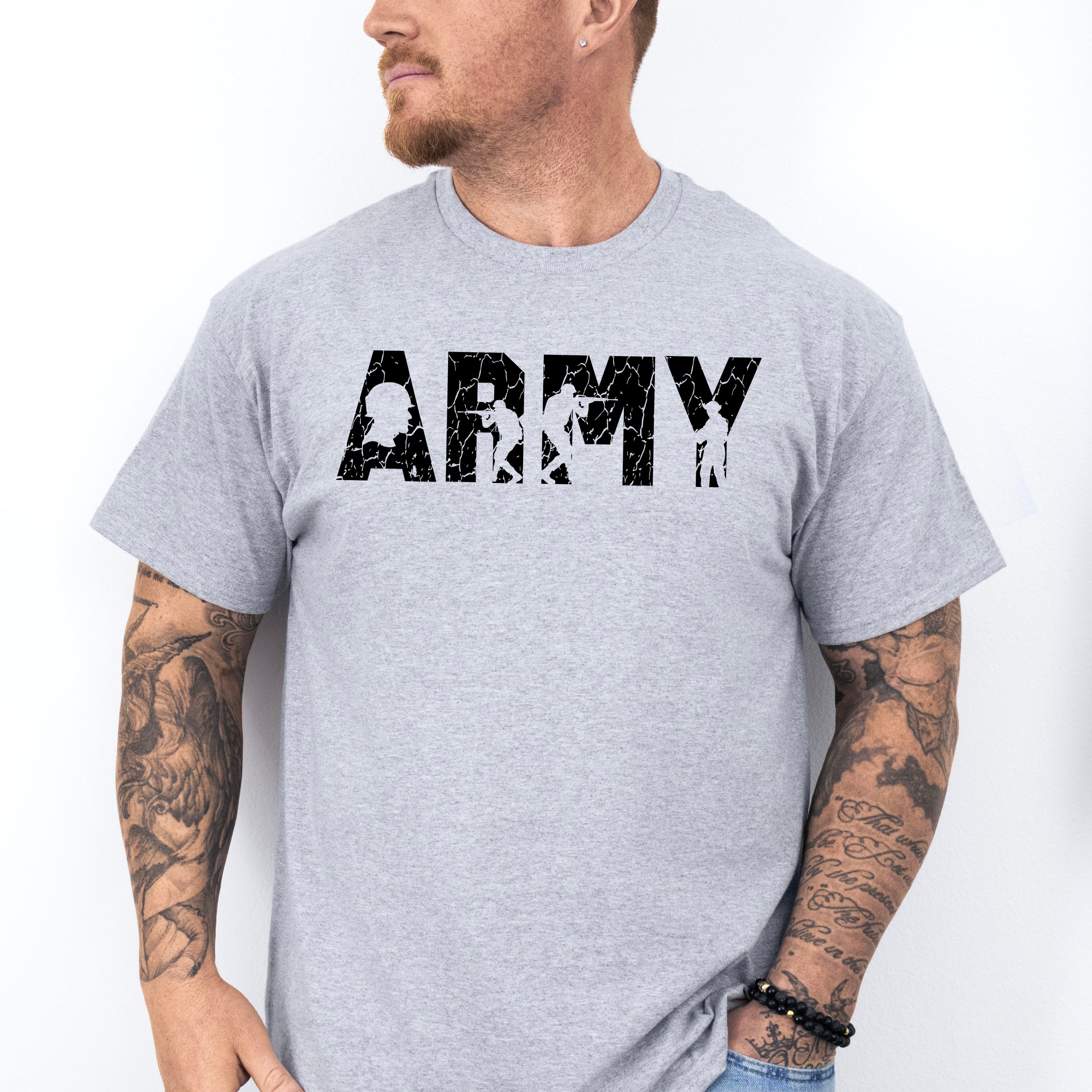 Army Dark Design - Military Unisex Crewneck T-Shirt Sweatshirt Hoodie